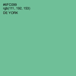 #6FC099 - De York Color Image